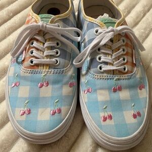 Vans Authentic Cherry Gingham Sneakers Women’s 8